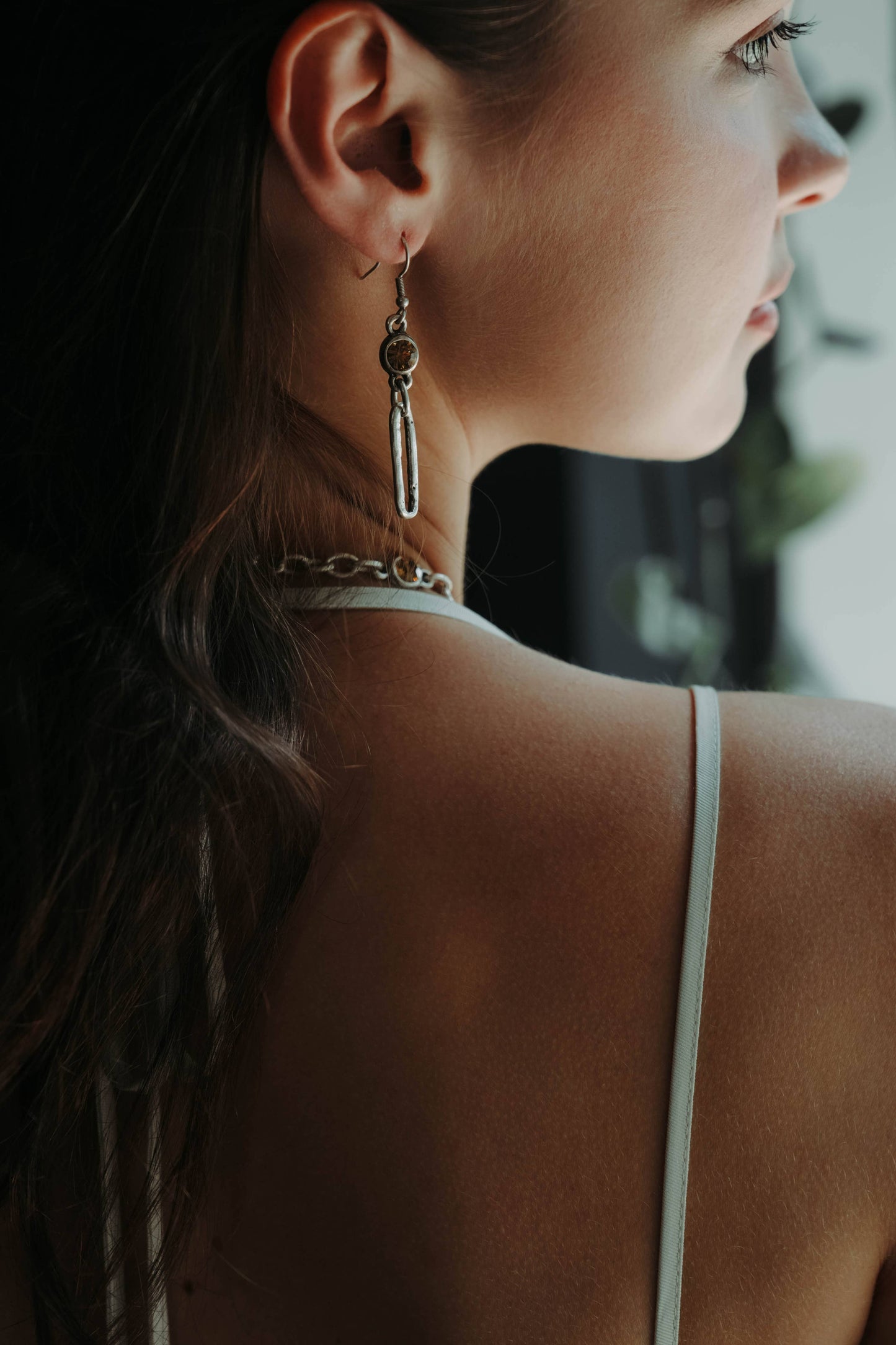 Handmade Pewter Earrings - 1821