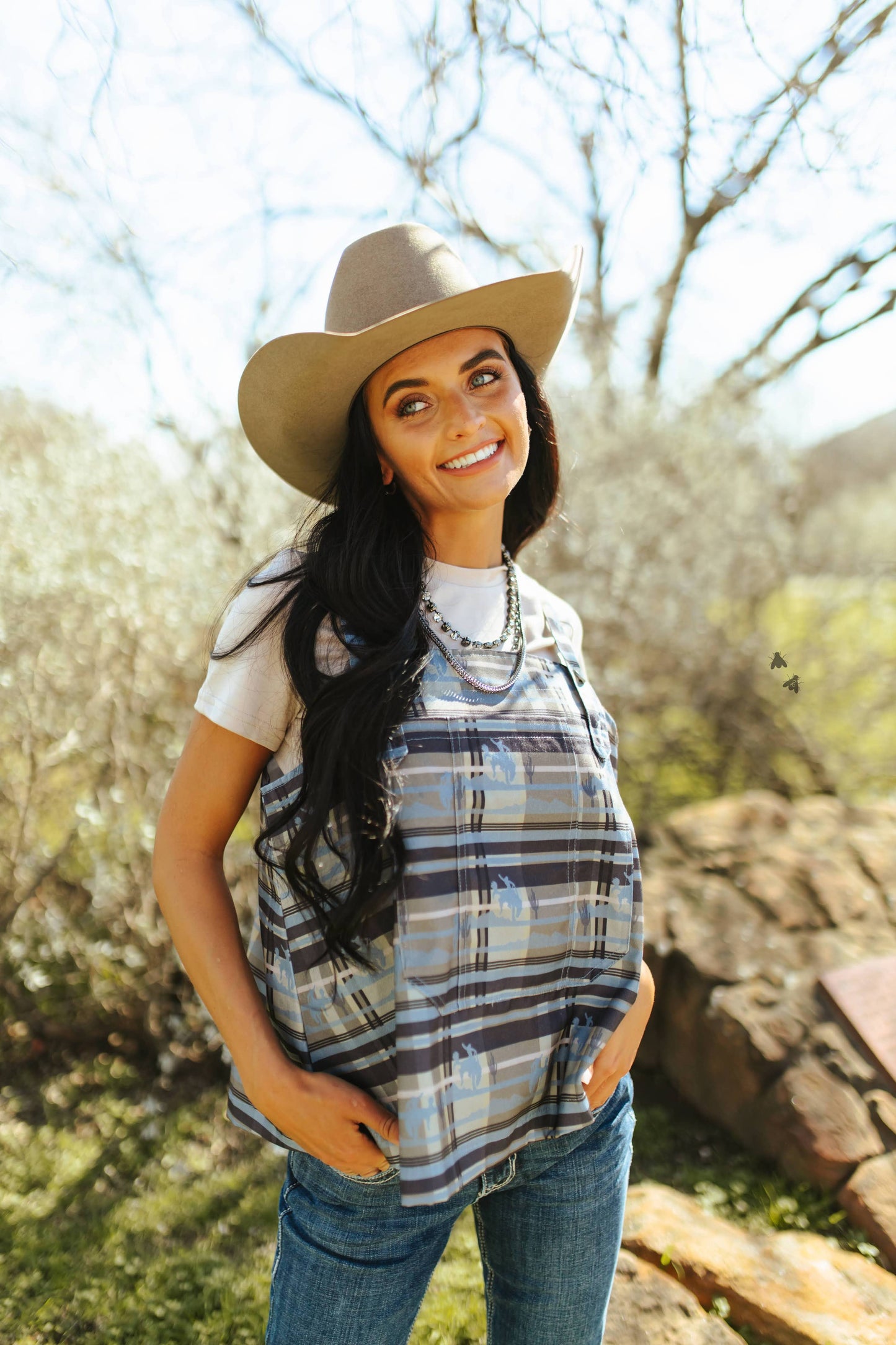 BUCKIN BIBS *PLAID: L/XL