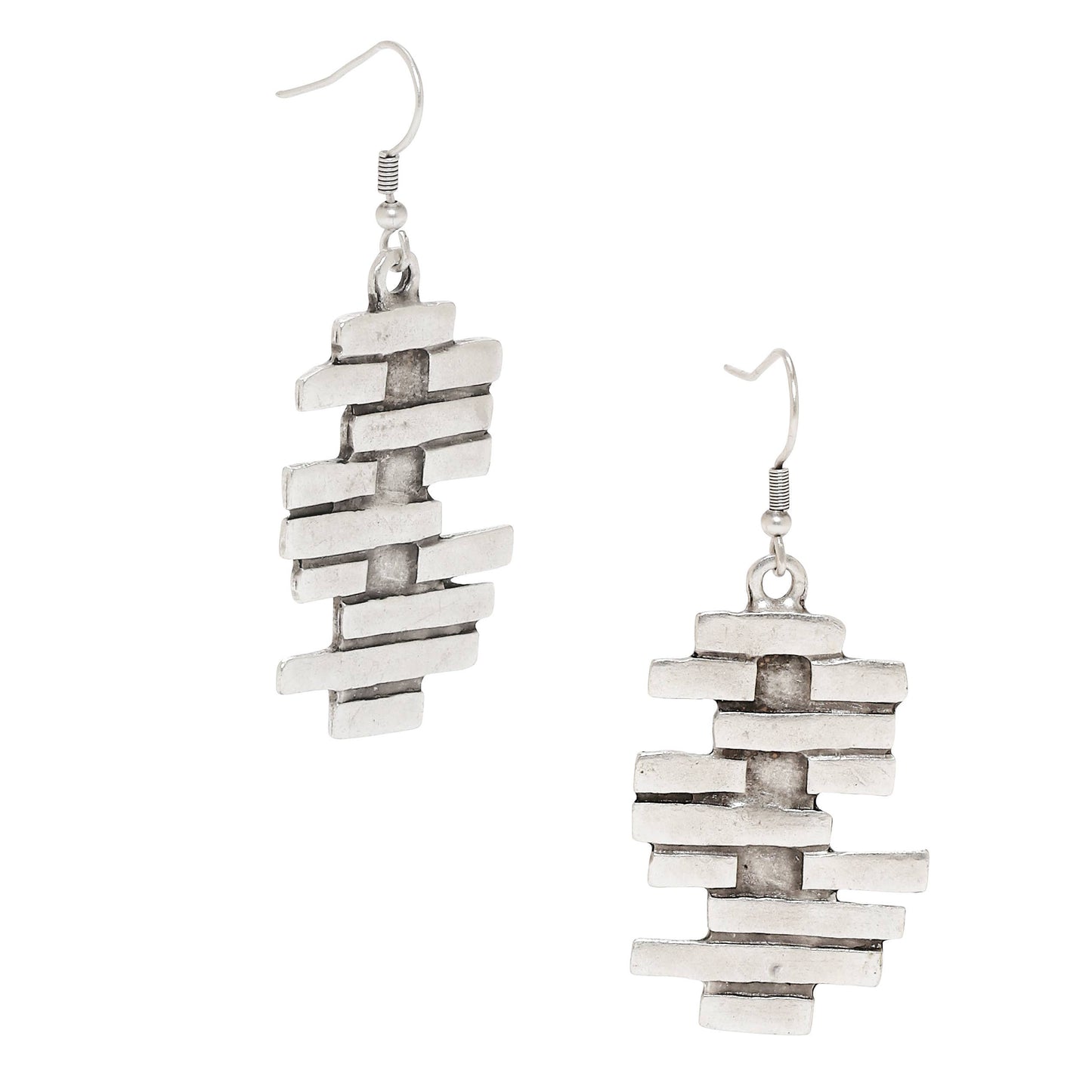 Handmade Pewter Earring - 4513