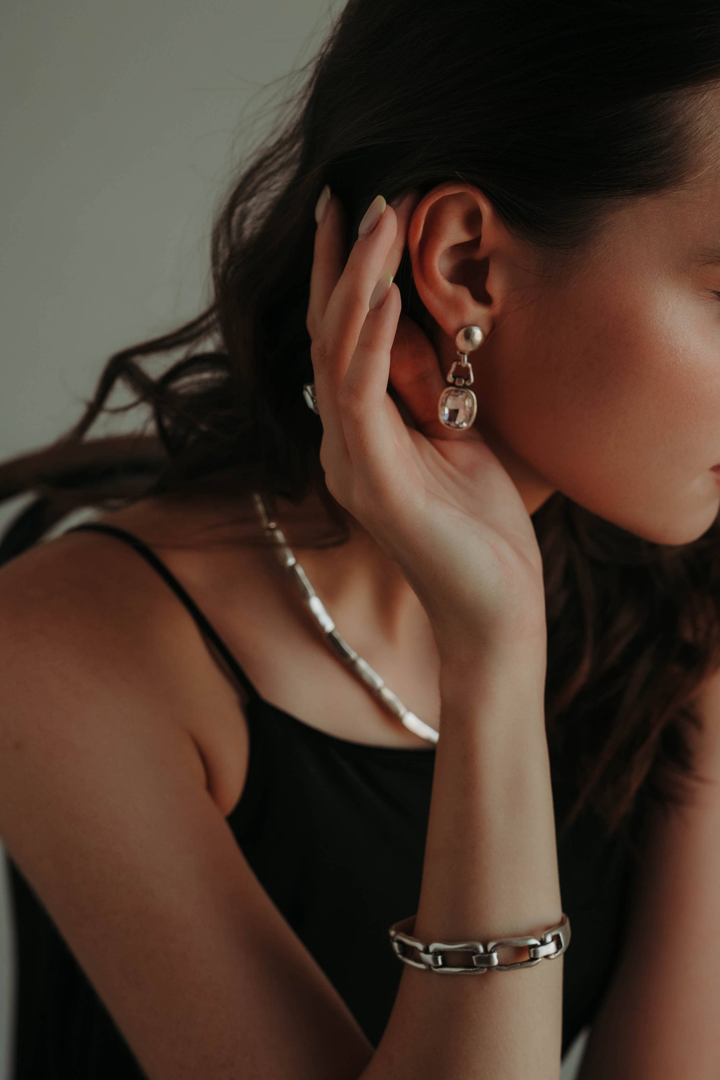 Handmade Pewter Earrings - 1826