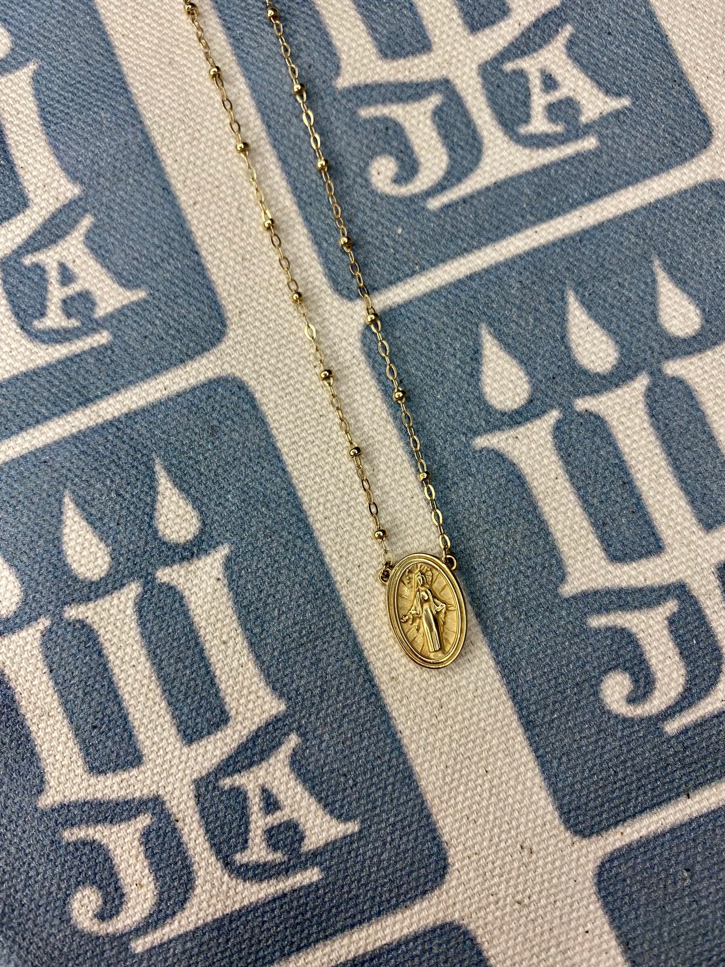 James Avery 14K Gold Virgin Mary Necklace