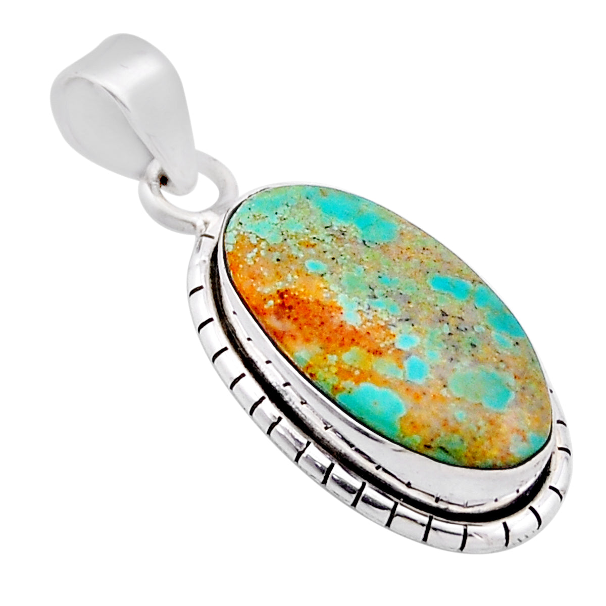 royston turquoise 925 sterling silver pendant