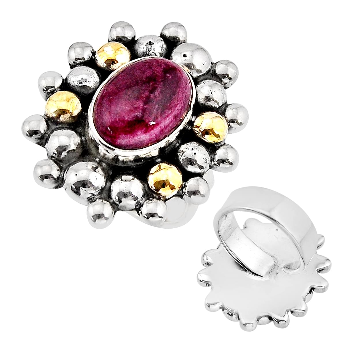 spiny oyster turquoise oval 925 sterling silver adjustable ring size 6