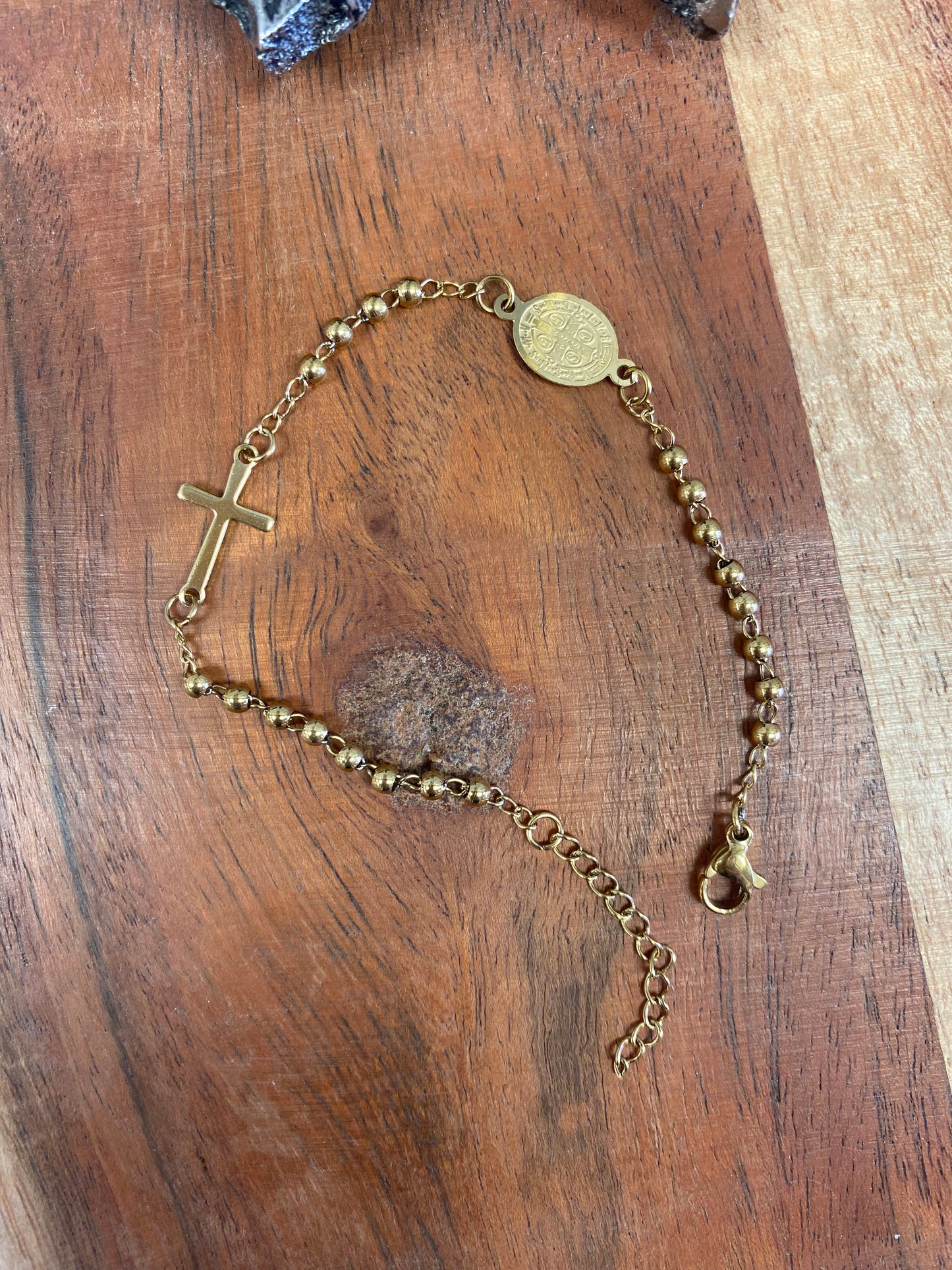 Religious Cross Beaded Bracelet