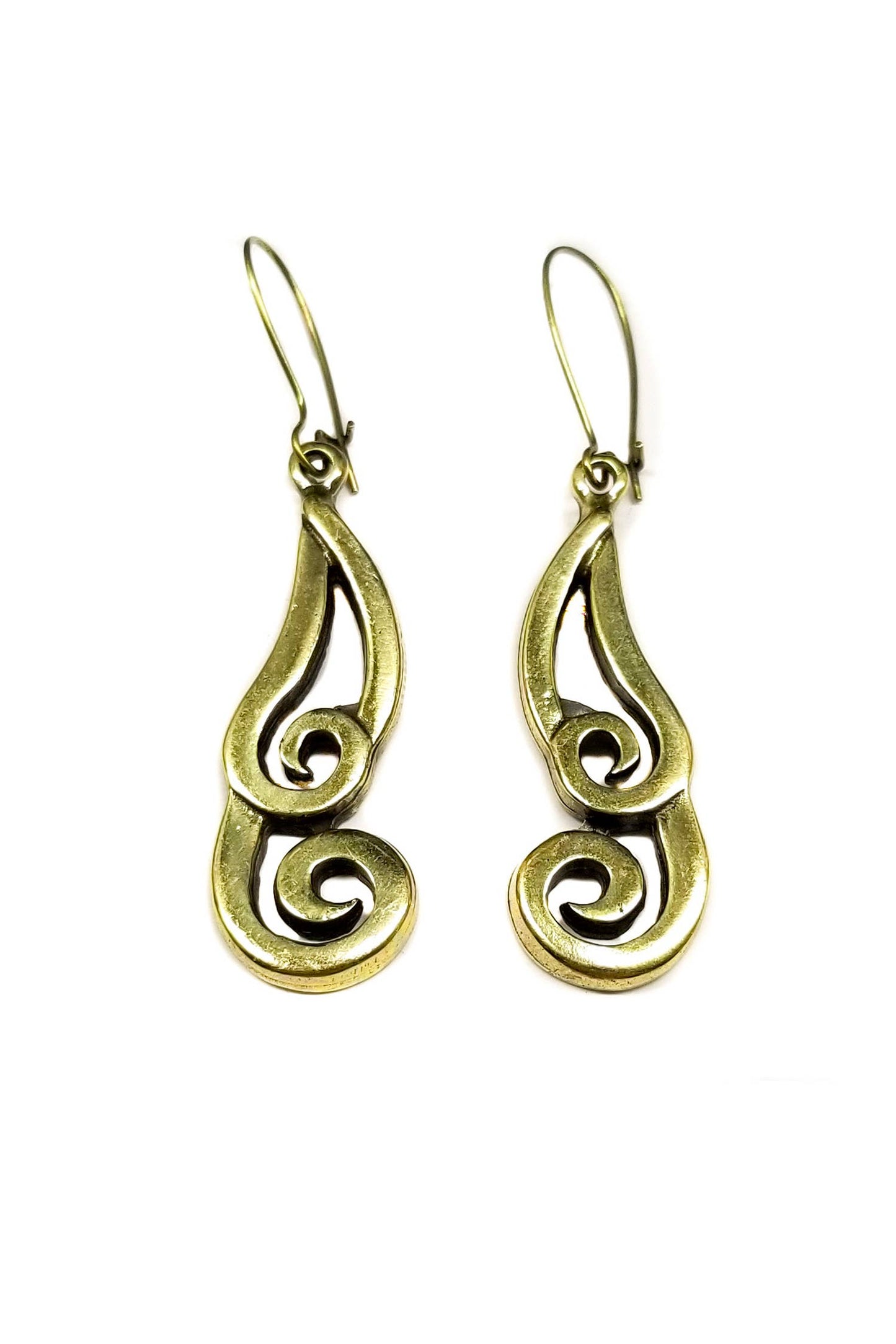 Handmade Pewter Earrings - KU108 BRONZE