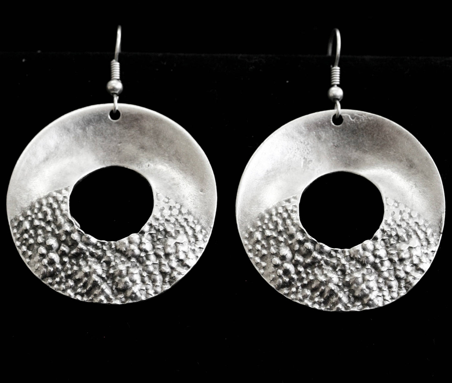 Handmade Pewter Earings - 5108