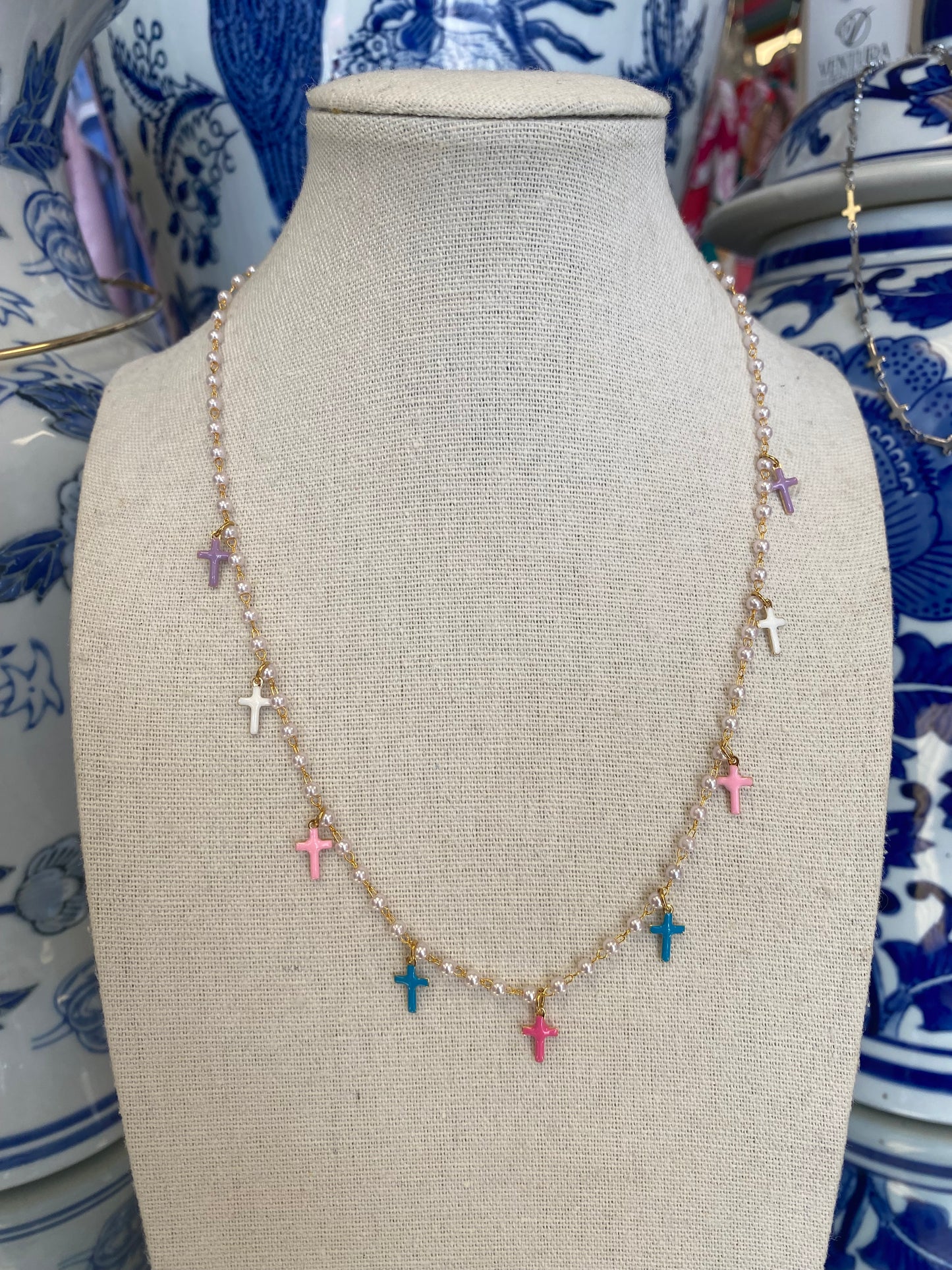 Multi Cross Necklace (one strand)