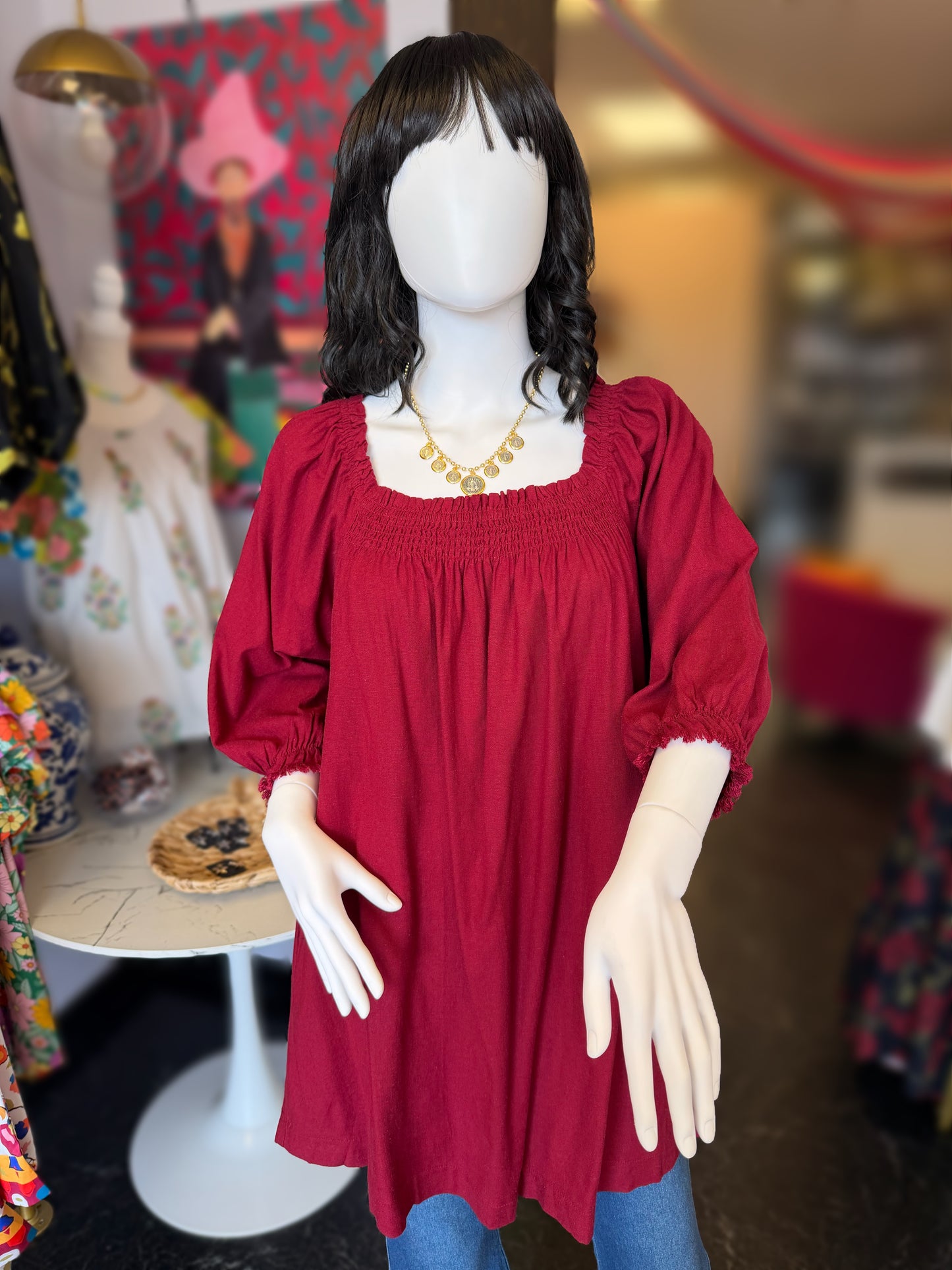 Burgundy Versatile Tunic Top\Dress