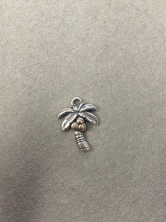 Tropical palm tree charm