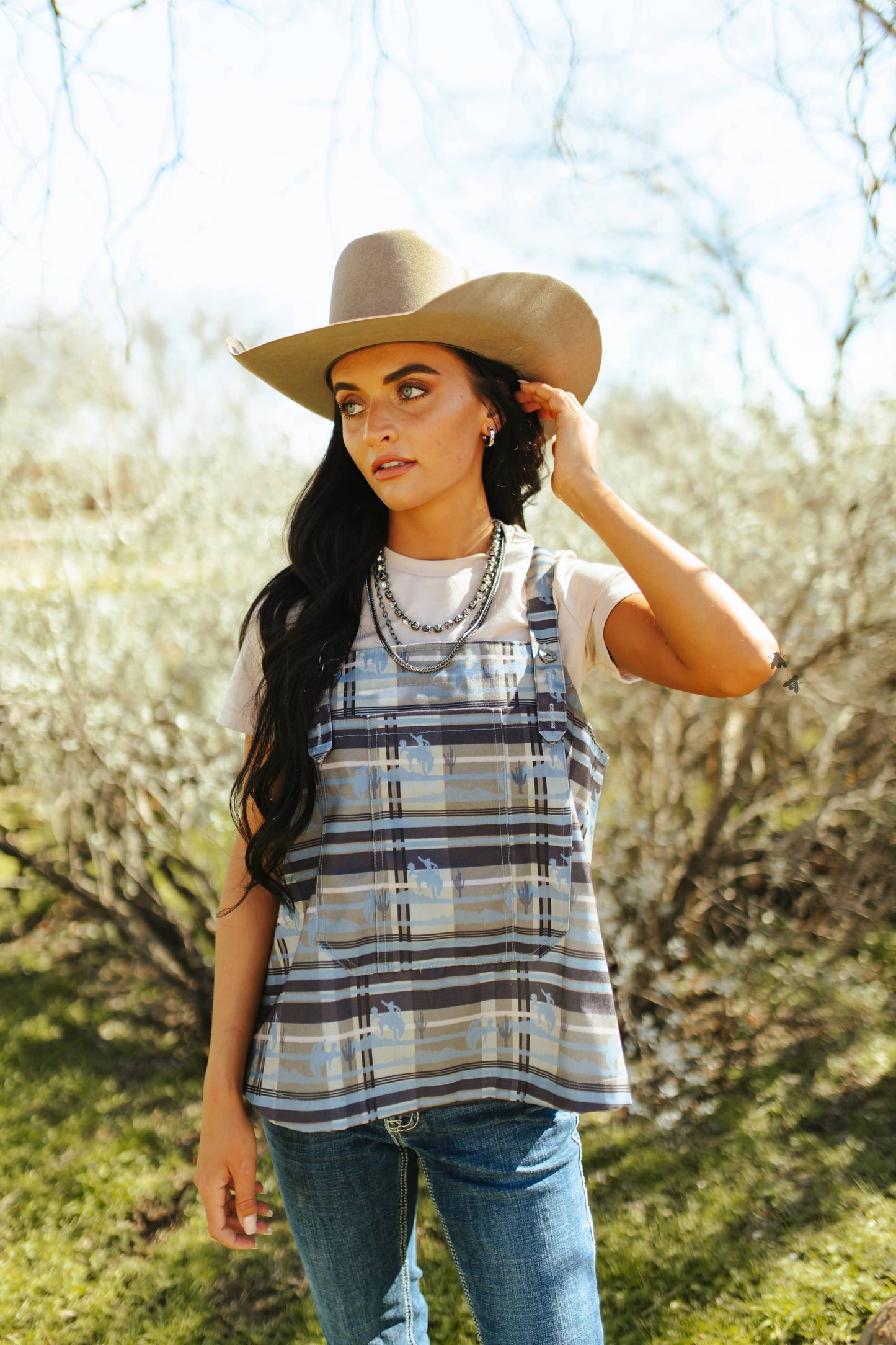 BUCKIN BIBS *PLAID: L/XL