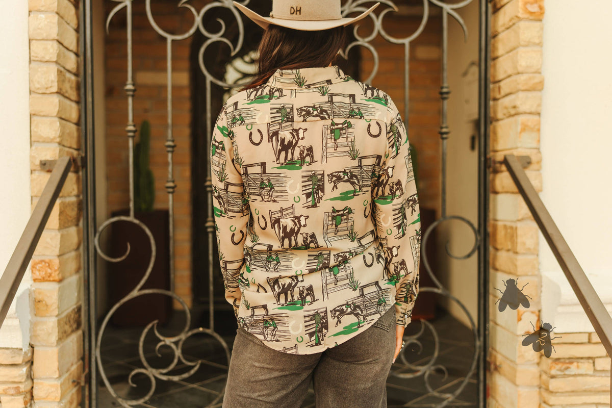 GREENER PASTURES TOP: L