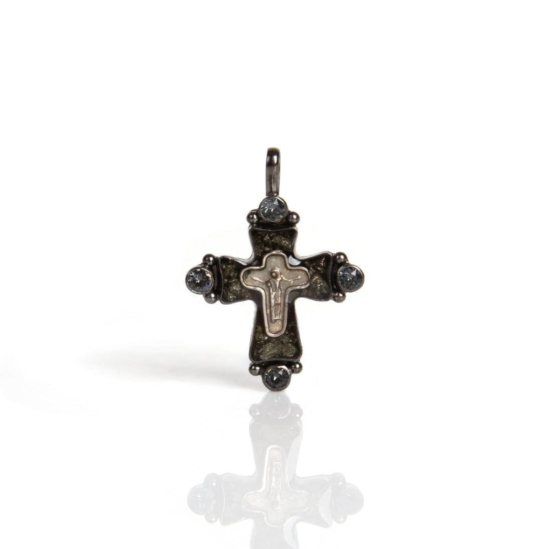 Maria Cross Medallion Gunmetal