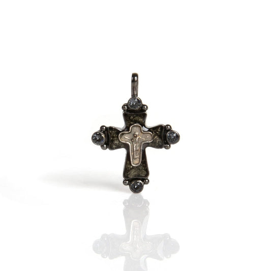 Maria Cross Medallion Gunmetal