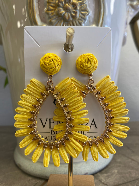 Sunshine Post Stud Drop Earrings