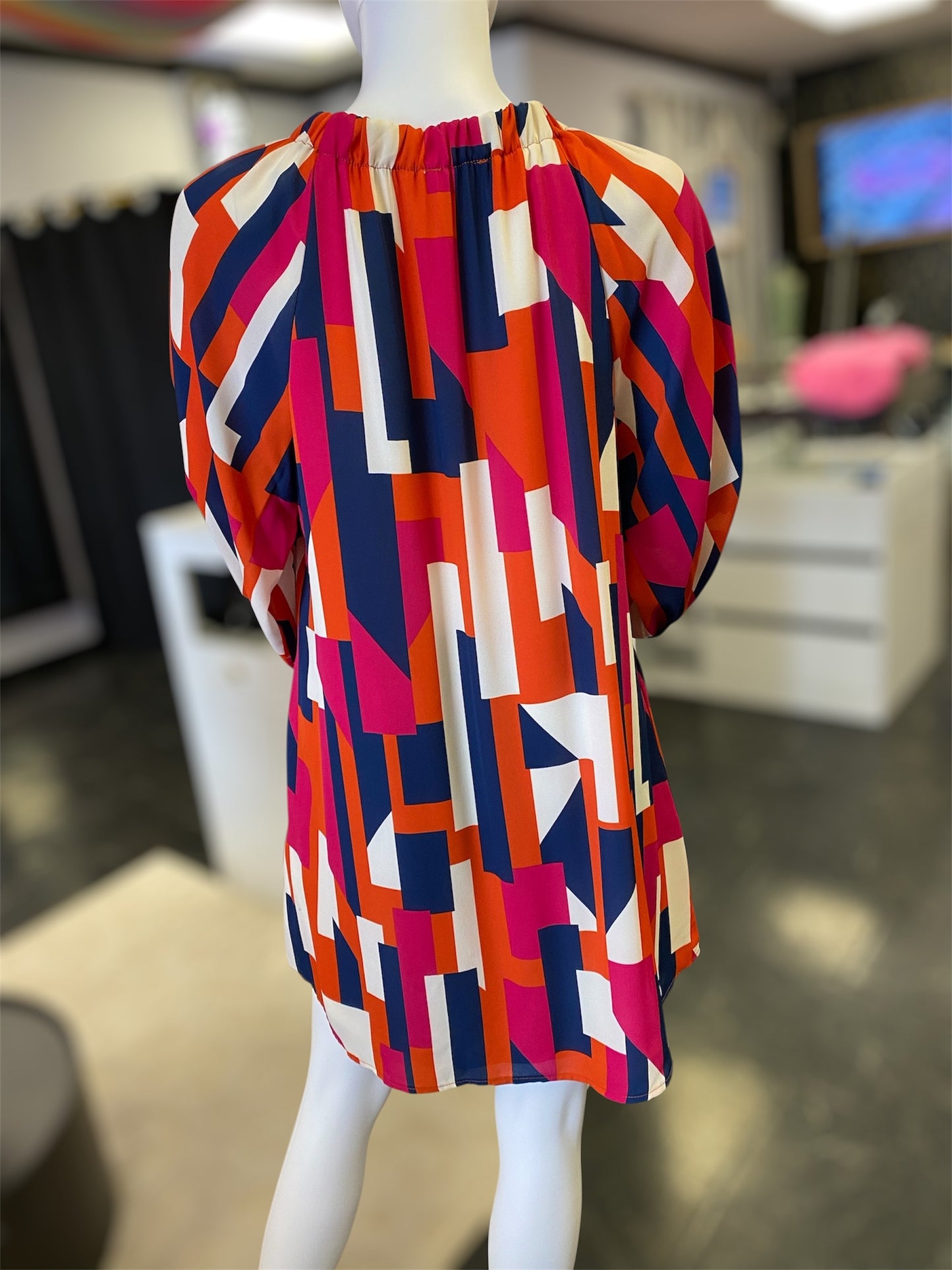 Geometric Print Dress