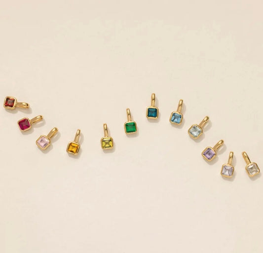 Birthstone Pendants (Stainless)