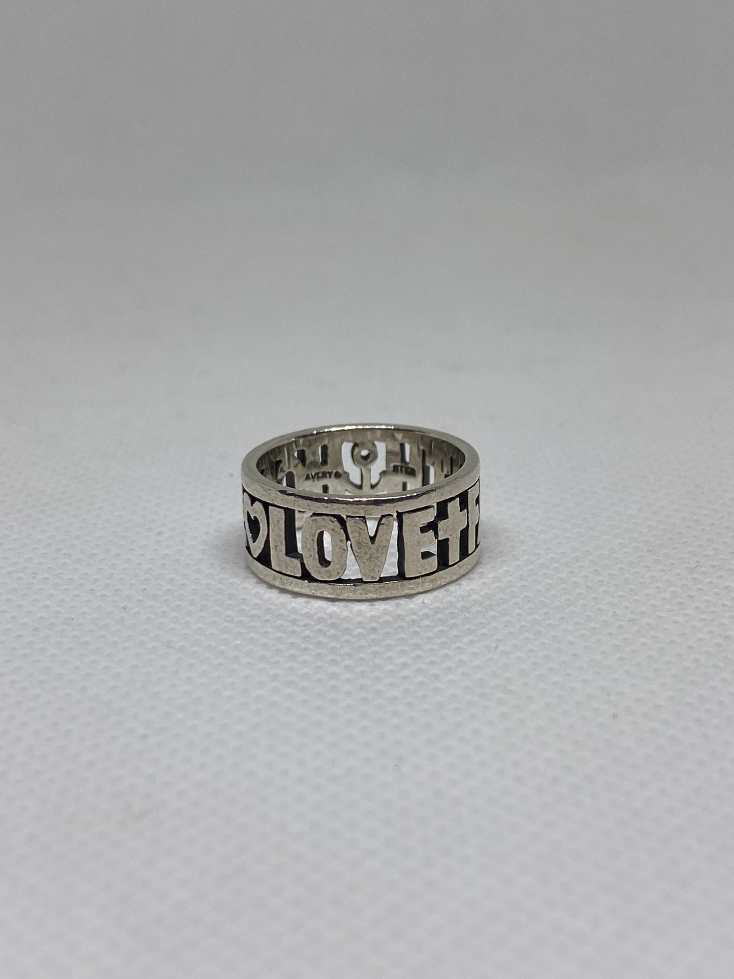 James Avery Retired Faith Hope Love Ring Size 5.5