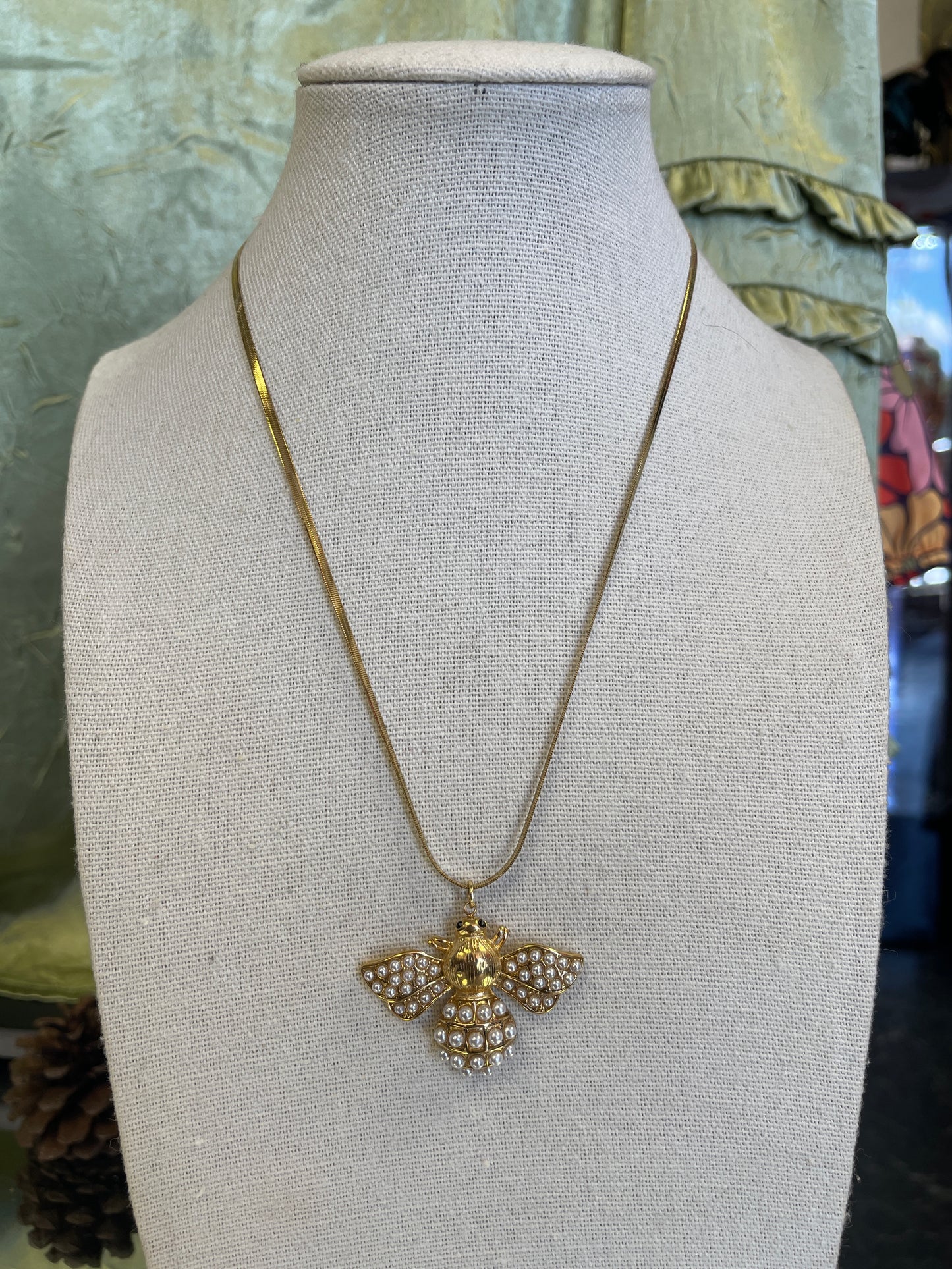 Gold Plated Bee Necklace