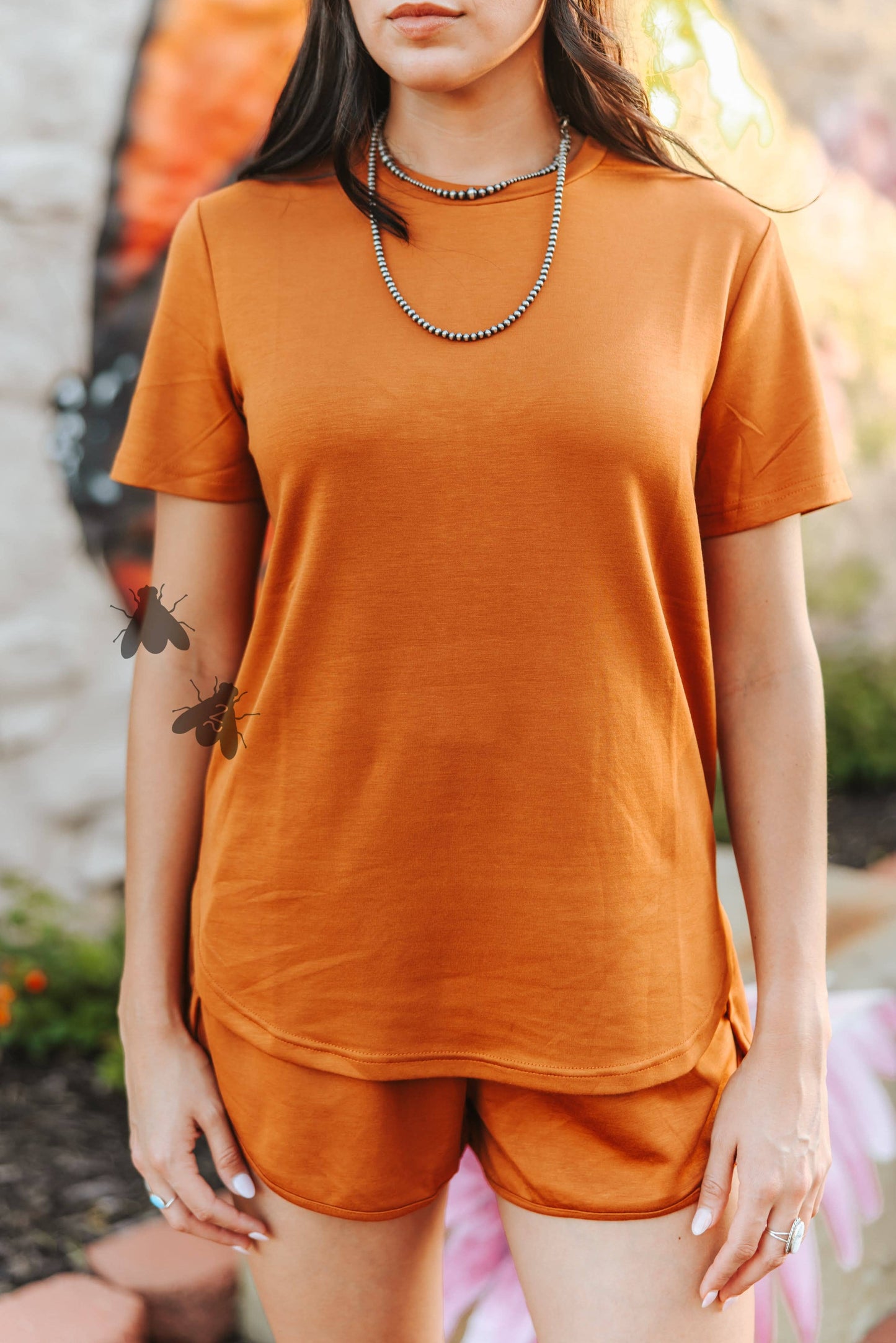 CLOUD BASIC FREE TEE *SADDLE: S