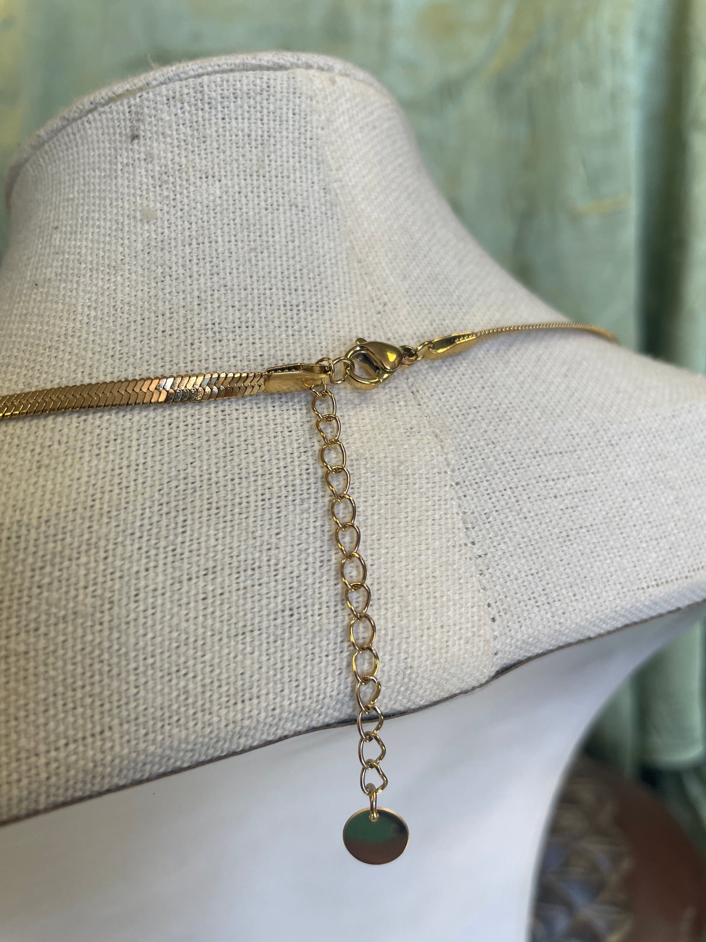 Evil Eye Stainless Gold Plated Necklace