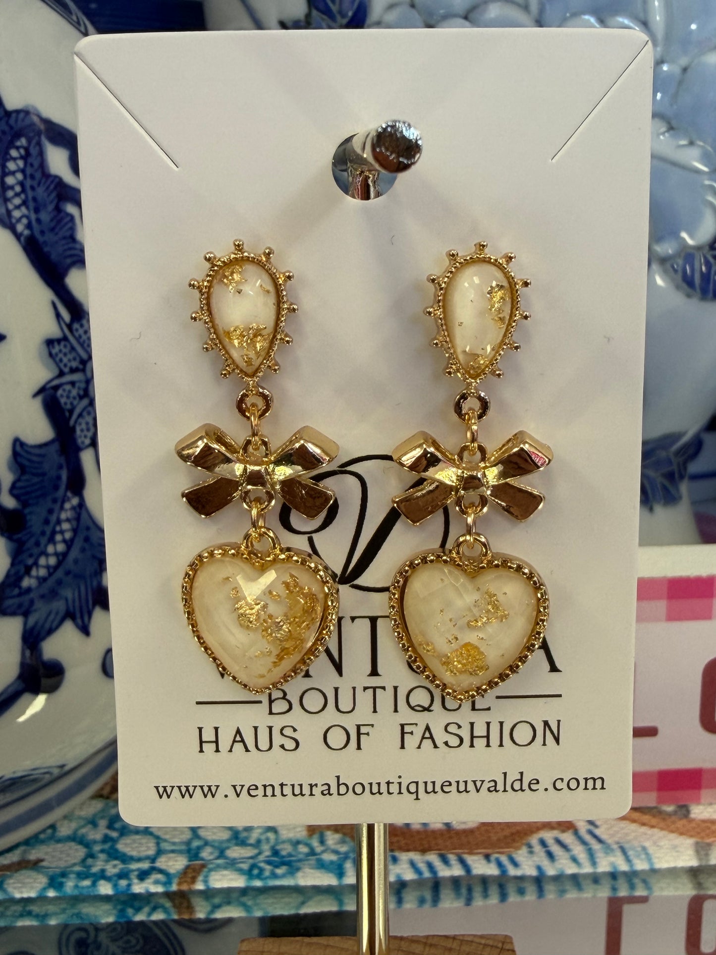 Heart Of Gold Post Earrings