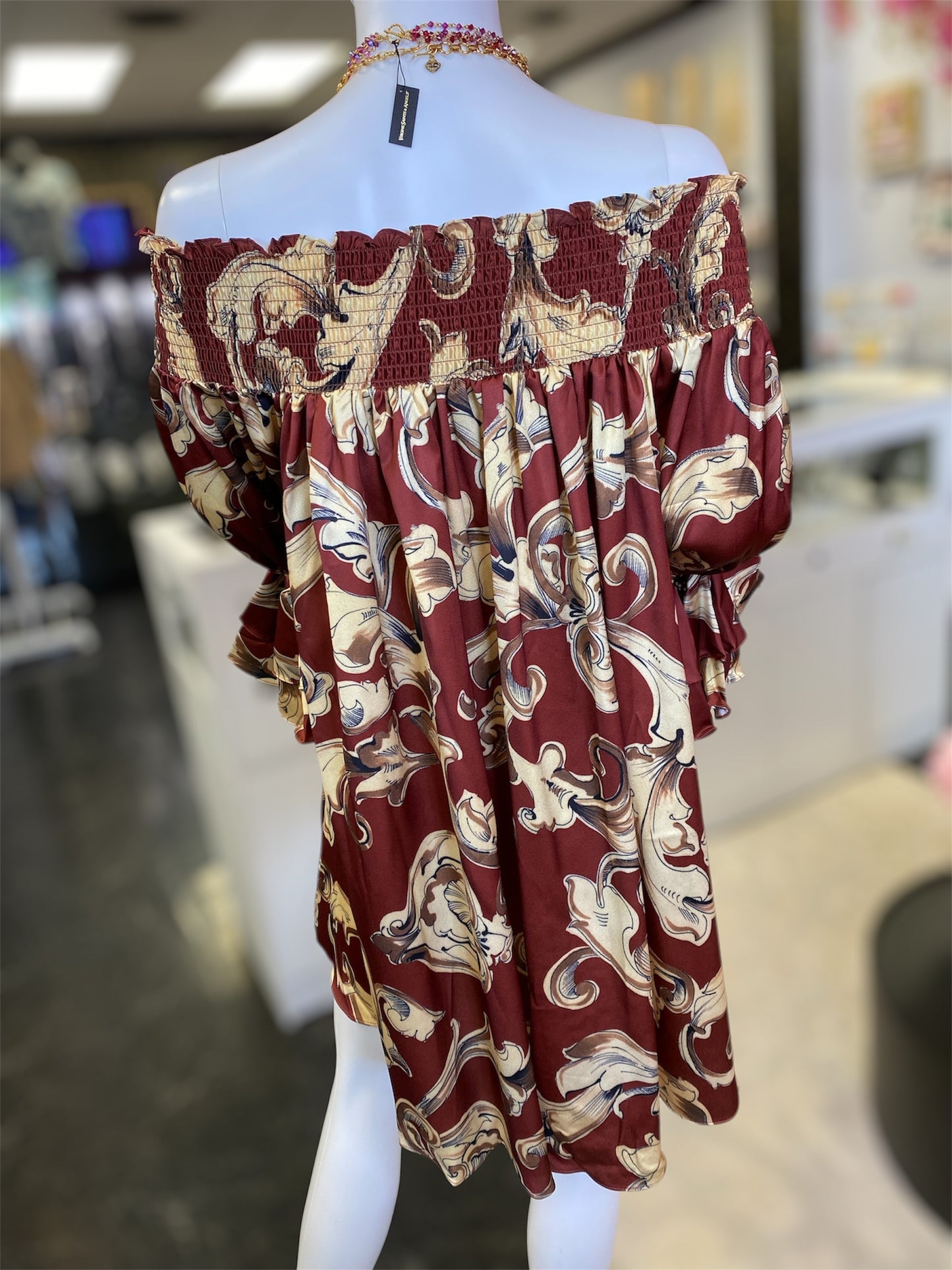 Long Sleeve Off Shoulder Tunic Fall Air Dress