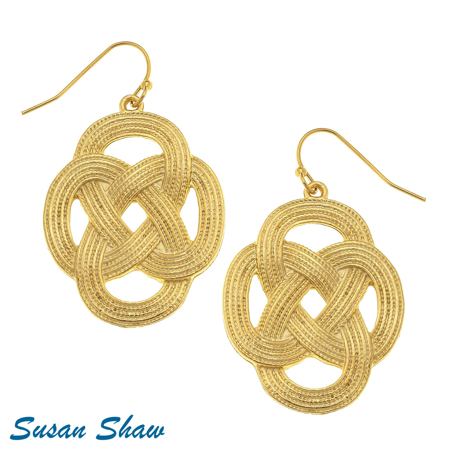 Susan Shaw Jewelry Woven Loop Earrings