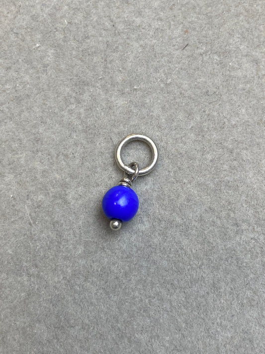 Royal Blue Glass Enhance bead