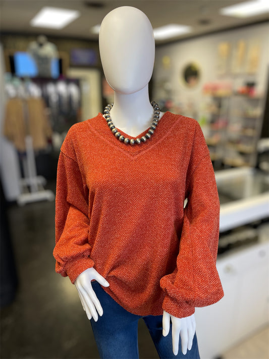 Brick Long Sleeve Top