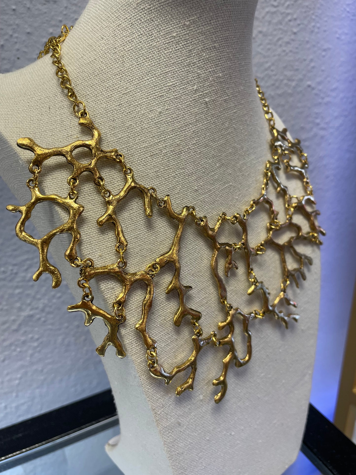 Gold Coral Necklace