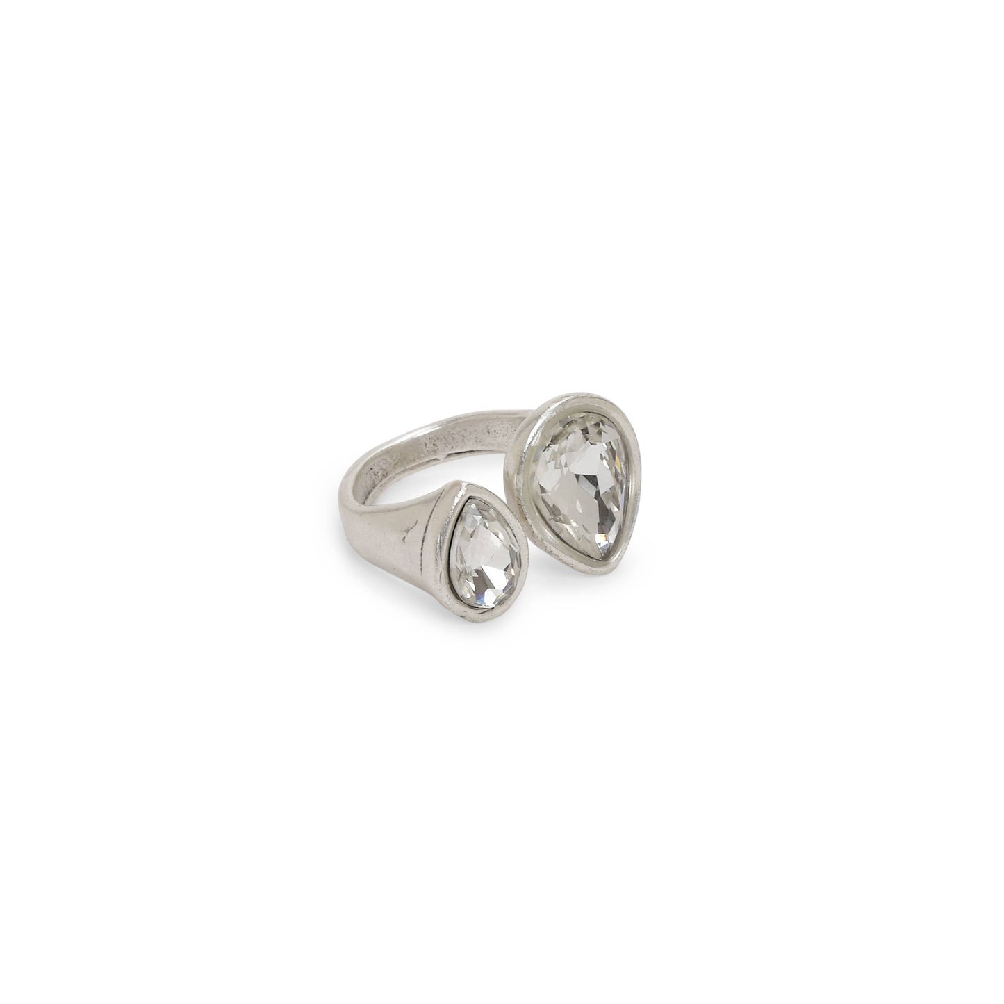 Handmade Crystal Brass Ring - 6813
