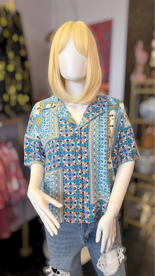 Talavera Azul Top
