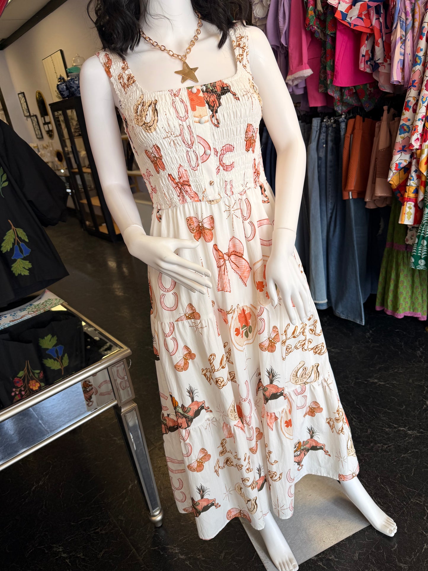 White Strap Westa Maxi Dress