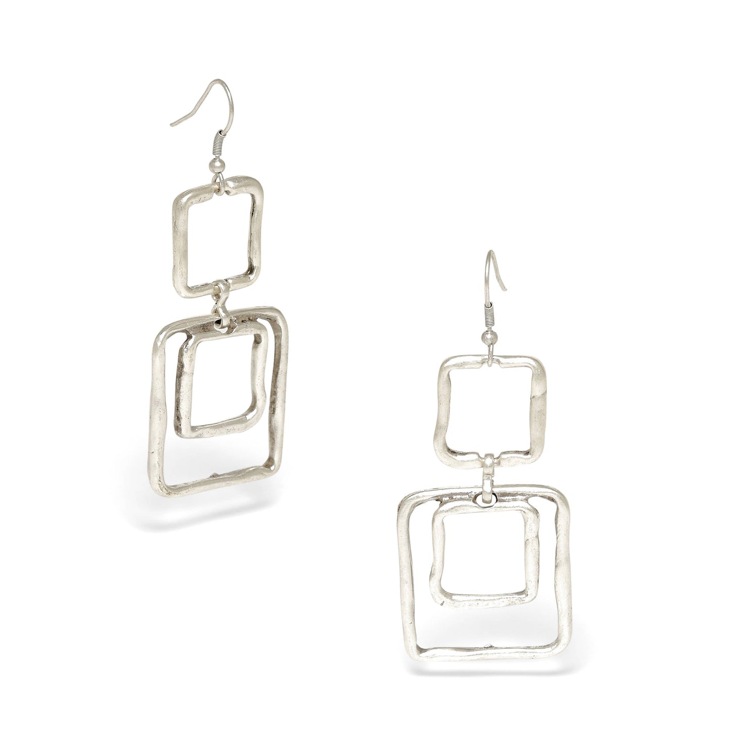 Handmade Pewter Earrings - 24-327