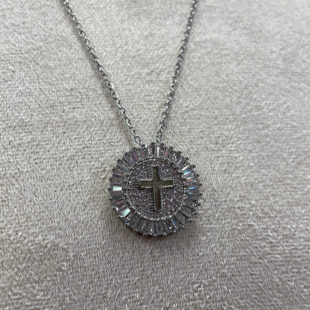 Crystal Cross Necklace