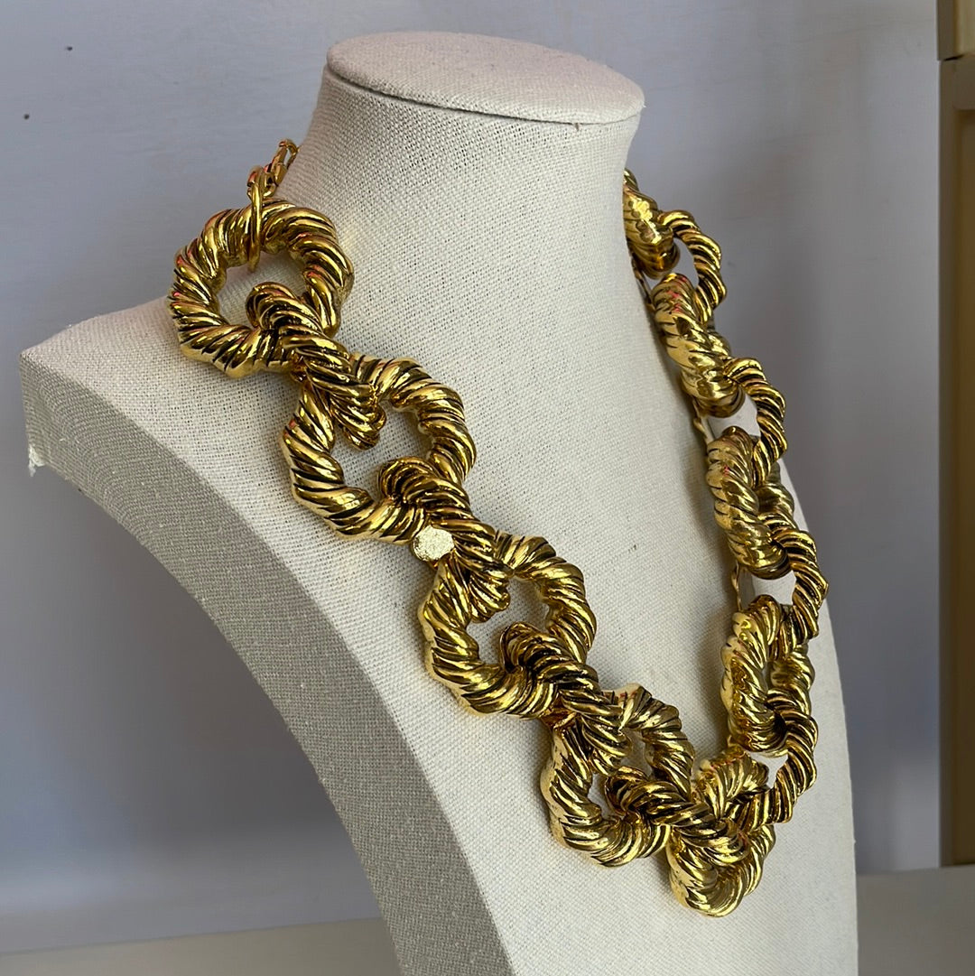 Royalty Thick Chain Statement Necklace