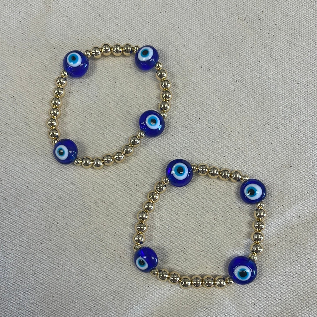 Evil Eye Beaded Bracelet