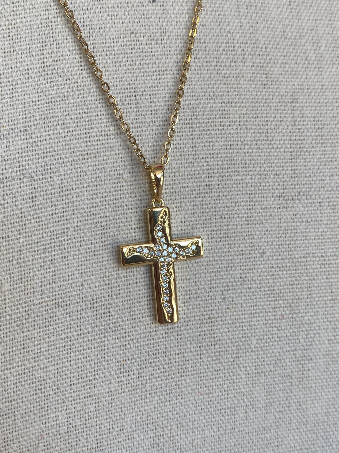 Crystal Cross Necklace