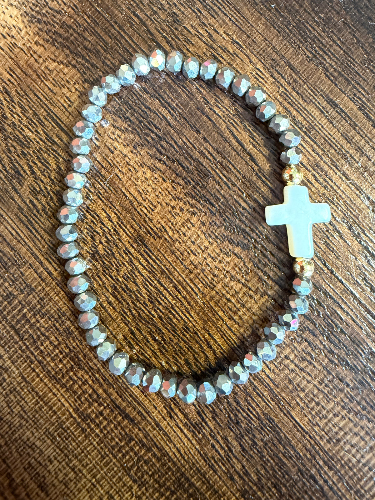Crystal Cross Stretchy Bracelets