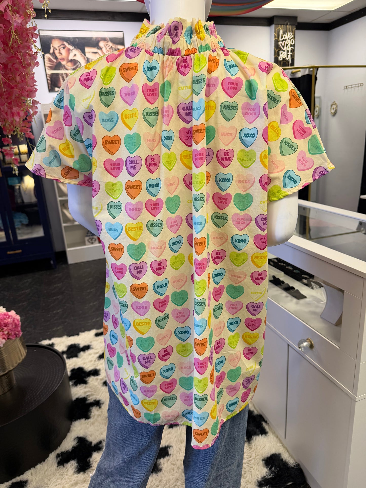 Candy Heart Top Xtra Large