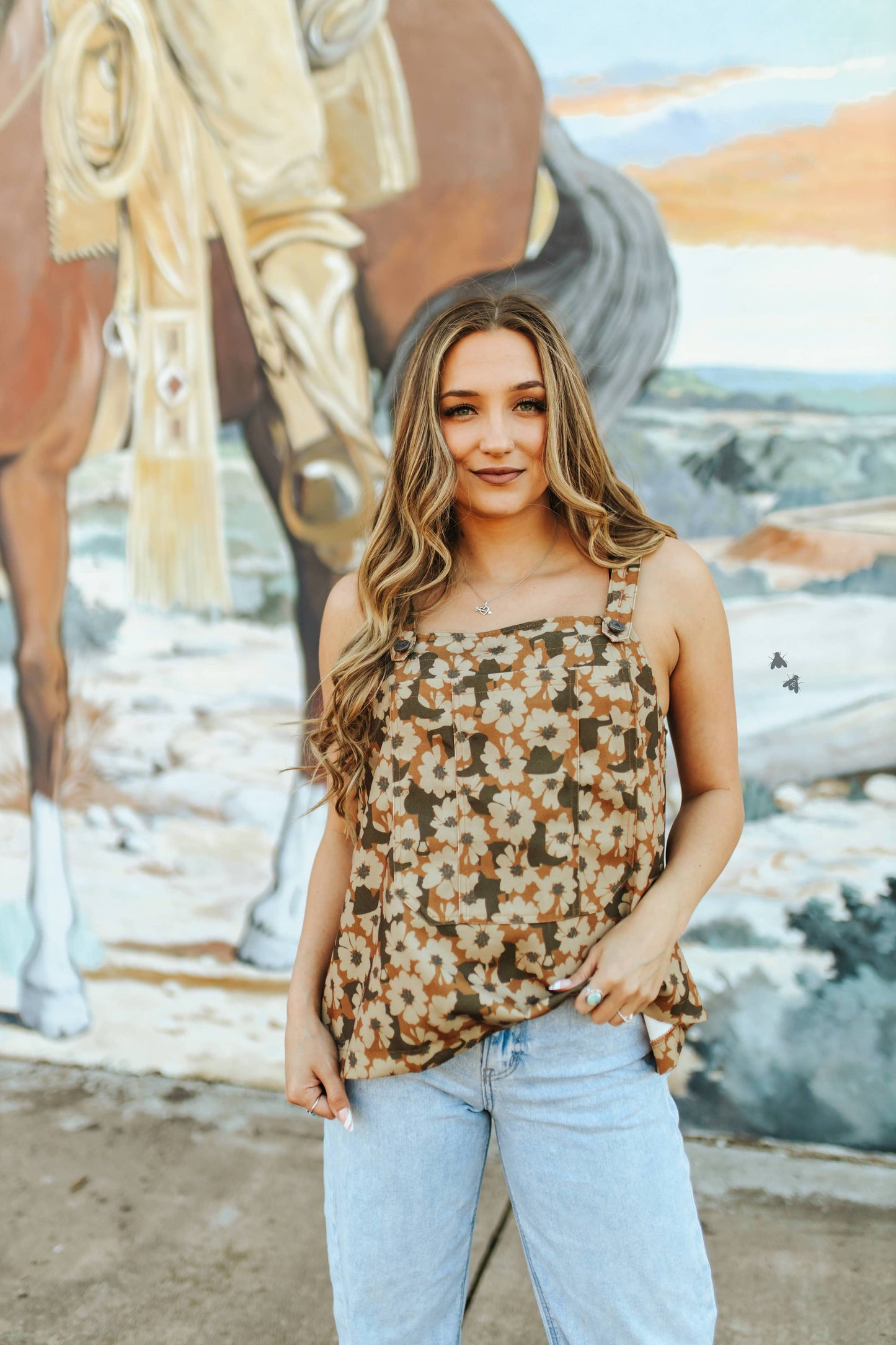 BUCKIN BIBS *FLORAL: S/M