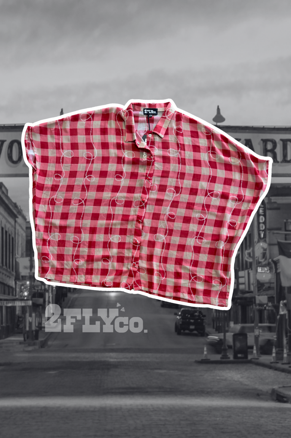 SQUARE DANCE *GINGYROPE: L/XL