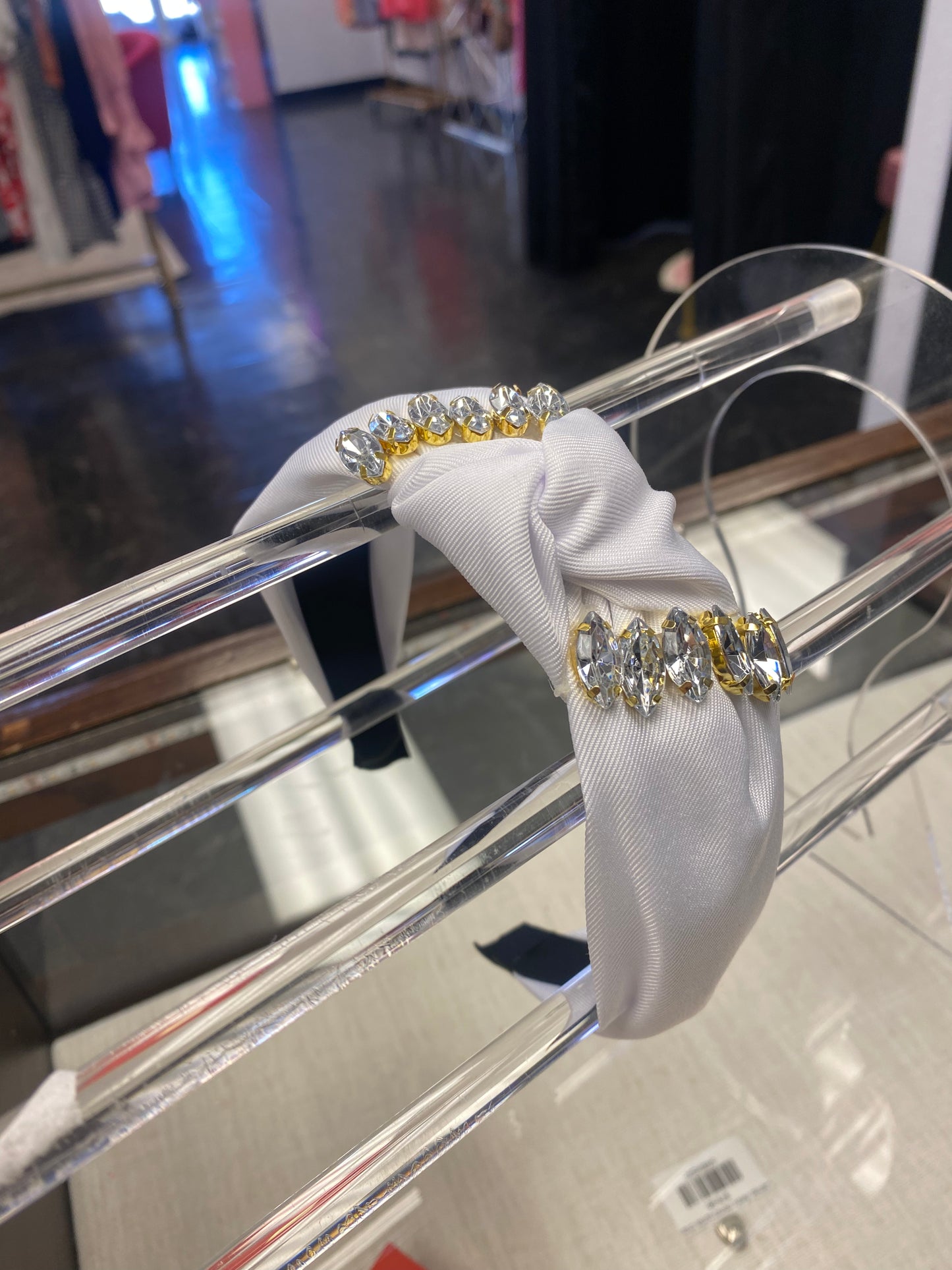 White Rhinestone Headband