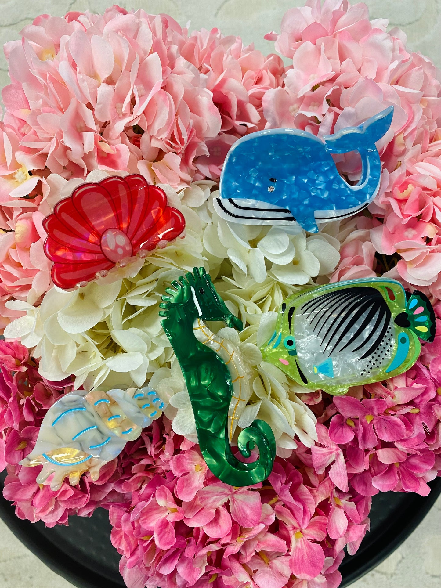 Nautical Hair Clips
