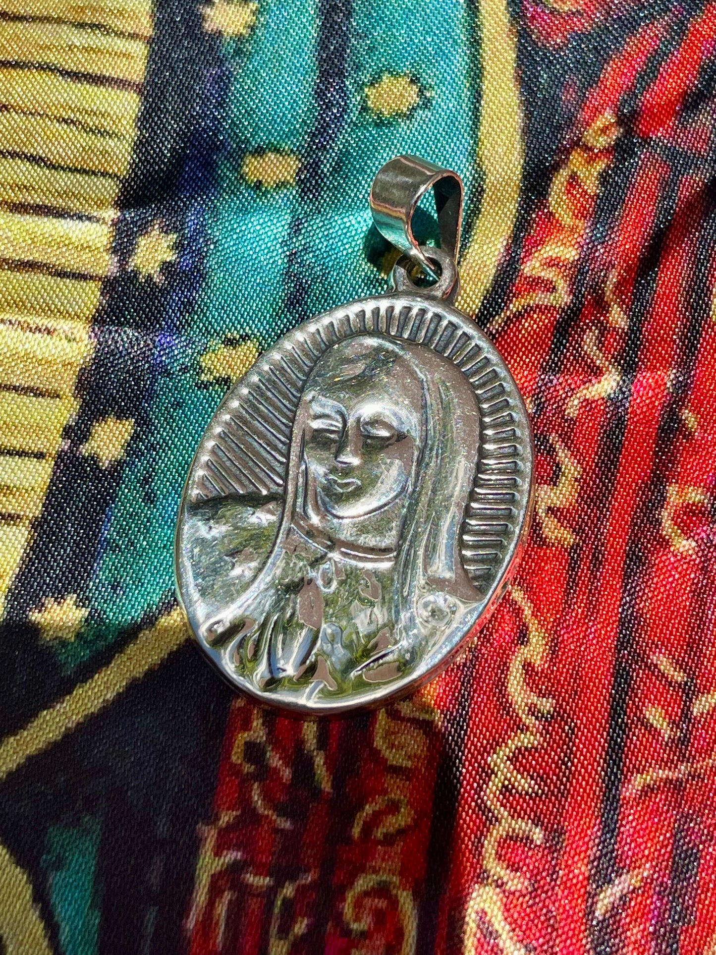 Praying Our Lady Sterling Silver Pendants
