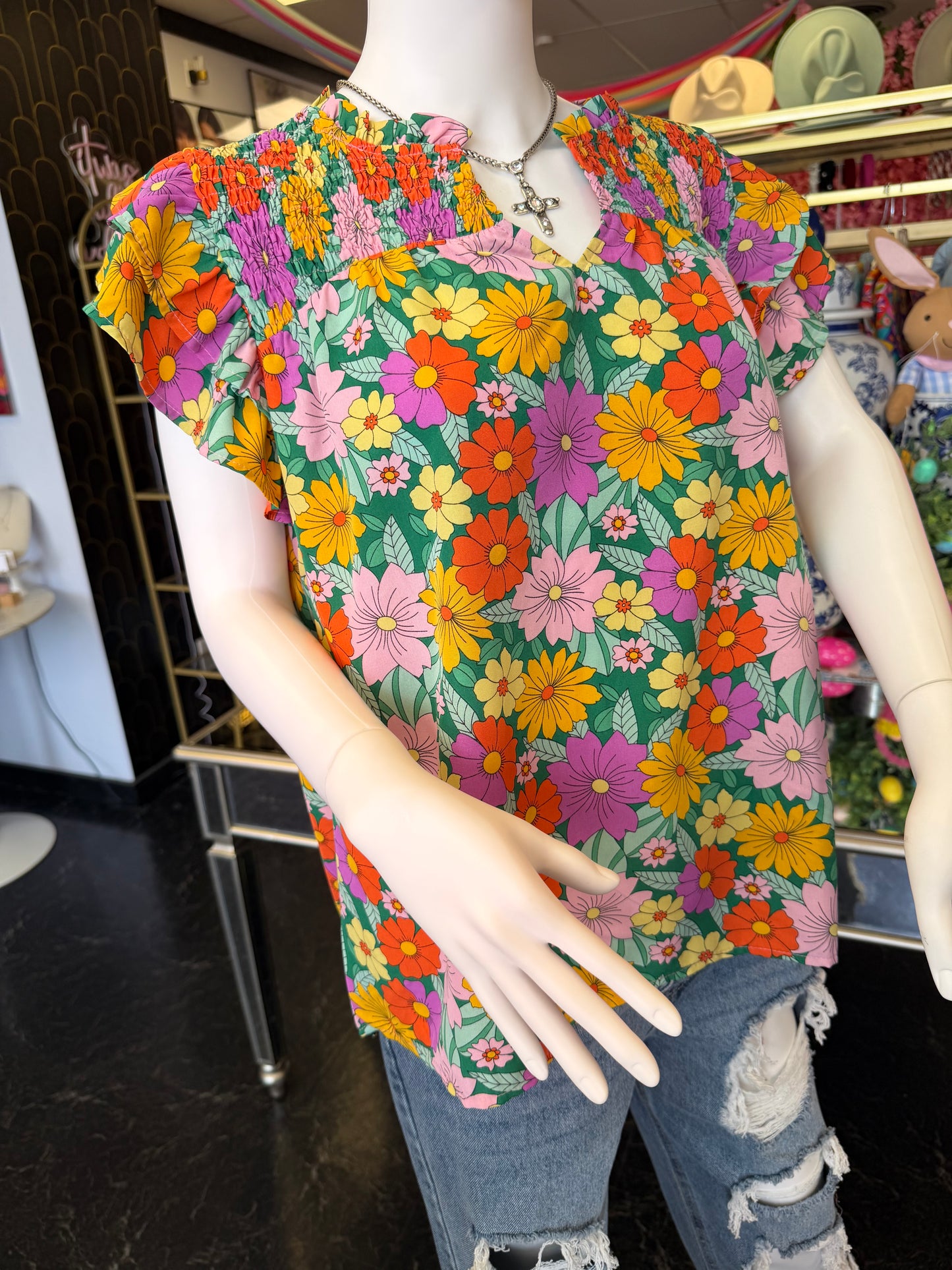 Floral Printed York Top