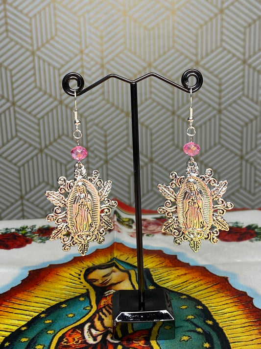 Pink Mary Earrings