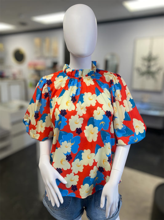Floral Print Woven Top