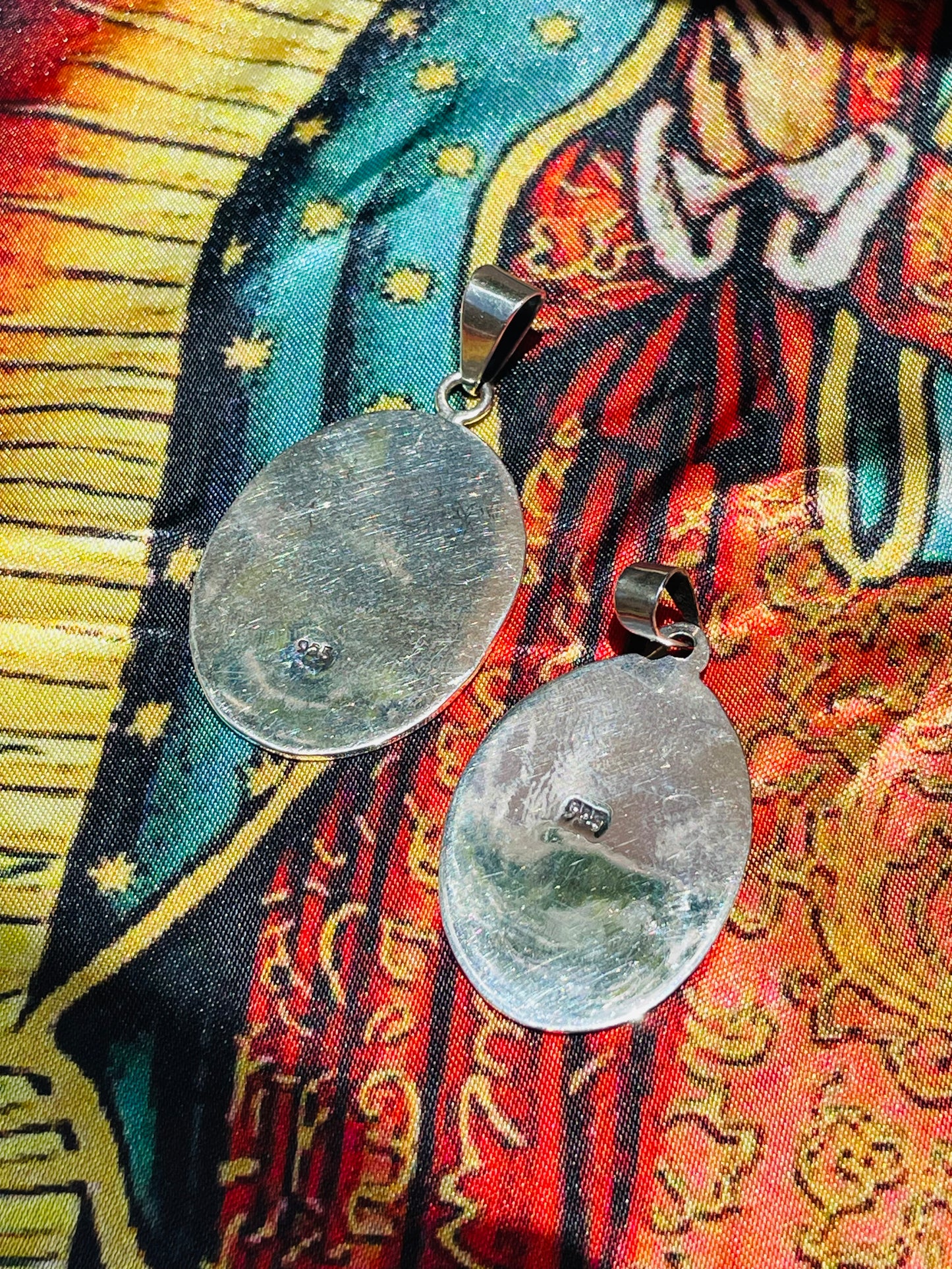 Praying Our Lady Sterling Silver Pendants