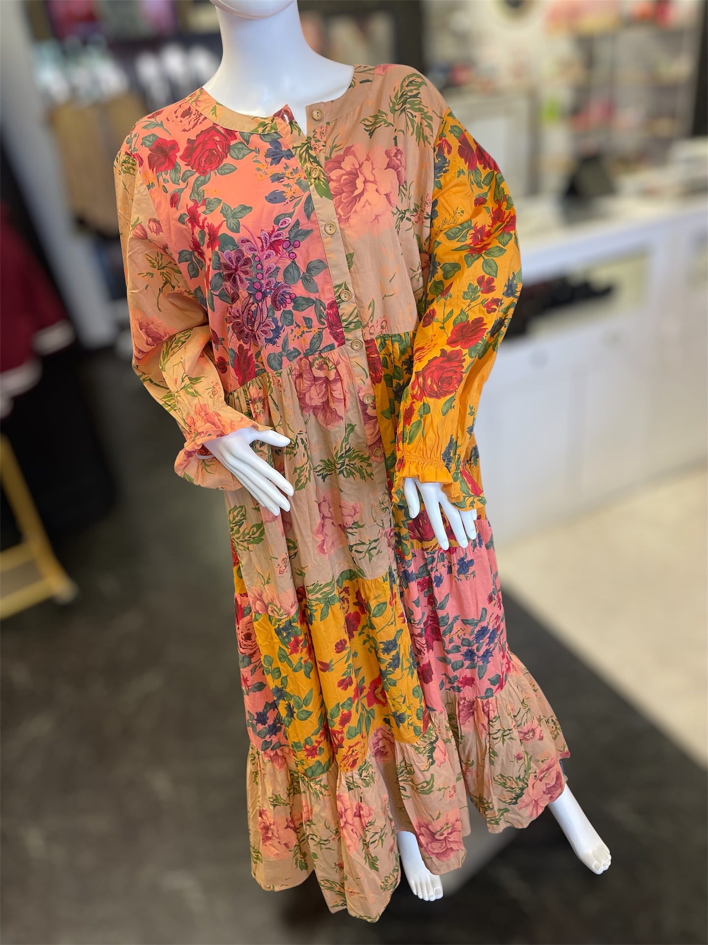 Tea Maxi Rose Dress 2X